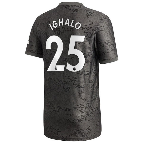 Maillot Football Manchester United NO.25 Ighalo Exterieur 2020-21 Noir